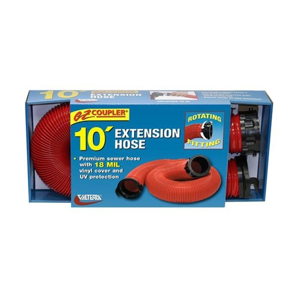 Valterra Products VALTERRA LLC D040113 10 Ft. Ez Coupler Sewer Hose, Red VA320774